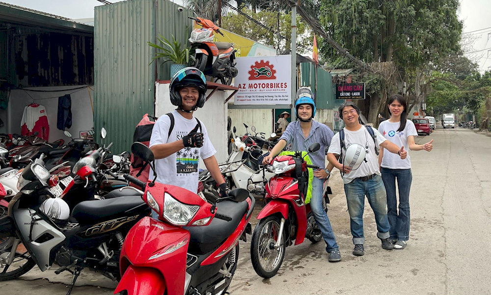 Motorbike rentals are widely available in major cities and tourist hubs across Vietnam 